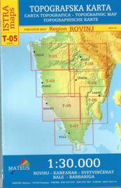 Wandelkaart Rovinj – Kanfanar – Svetvincenat – Bale - Istrië | Mateus Istria Map T-05 | 1:30.000 | ISBN 9789539500854
