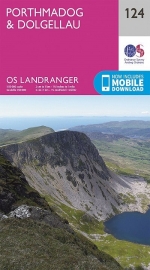 Wandelkaart Ordnance Survey | Porthmadog & Dolgellau 124 | ISBN 9780319262221