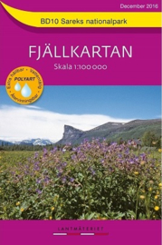 Wandelkaart Sarek Fjällkarta | Lantmateriet BD10 | ISBN 9789158895881