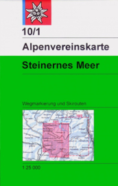 Wandelkaart Steinernes Meer 10/1 | OAV | 1:25.000 | ISBN 9783928777261