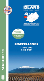 Wandelkaart Snæfellsnes - IJsland nr. 10 | Mal og Menning | ISBN 9789979330417