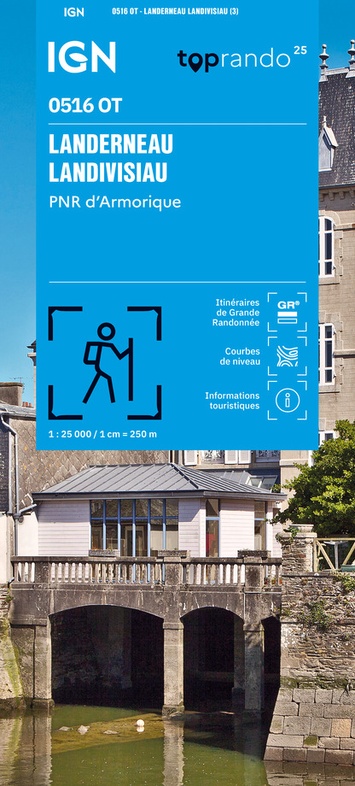 Wandelkaart 0516OT - 0516 OT Landerneau, Landivisiau  | Bretagne | ISBN 9782758557104