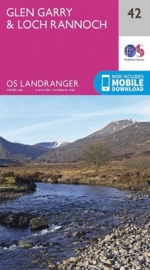 Wandelkaart Glen Garry & Loch Rannoch | Ordnance Survey 42 | ISBN 9780319261408