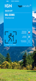 Wandelkaart Val Cenis, Charbonnel, Col du Mont Cenis, Susa | NP De La Vanoise | IGN 3634 OT - 3634OT | ISBN 9782758559498