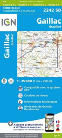 Topo-, wandelkaart Gaillac - Graulhet |  IGN 2242SB | ISBN 9782758533283