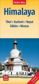 Wegenkaart Himalaya: Tibet, Kashmir, Nepal, Sikkim, Bhutan | Nelles | 1:1,5 miljoen | ISBN 9783865742704