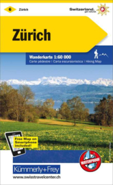 Wandelkaart Zürich & omgeving | Kümmerly+Frey nr. 06 | 1:60.000 | ISBN 9783259022061