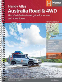 Wegenkaart Australia handy road Atlas| HEMA Maps | Grootte 23 x 17 cm | ISBN 9781922668042