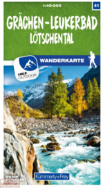 Wandelkaart Grächen / Leukerbad / Lötschental | Kümmerly & Frey 41 | 1:40.000 | ISBN 9783259023419