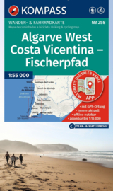 Wandelkaart Algarve West Costa Vicentina - Fischerpad | Kompass 258 | ISBN 9783991545958