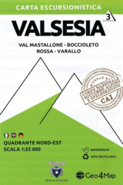Wandelkaart  Valsesia Val Mastallone | Geo4Map kaart 3 | 1:25.000 | ISBN 9788899606114