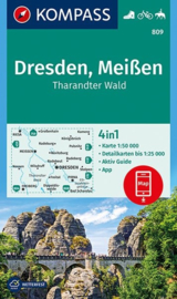 Wandelkaart  Dresden - Meissen | Kompass 809 | 1:50.000 | ISBN 9783990444887