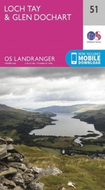 Wandelkaart Loch Tay & Glen Dochart  | Ordnance Survey 51 | ISBN 9780319261491