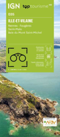Wegenkaart - Fietskaart Ille-et-Vilaine - Rennes - Fougères -St-Malo| IGN D35 | ISBN 9782758553267