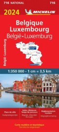 Wegenkaart België & Luxemburg 2024 | Michelin | 1:350.000 | ISBN 9782067262836