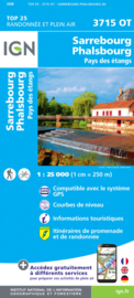 Wandelkaart Sarrebourg - Rocher de Dabo - Phalsbourg | Vogezen |  IGN 3715 OT - IGN 3715OT | ISBN 9782758550464
