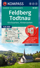 Wandelkaart Feldberg - Todtnau | Kompass 891 | 1:25.000 | ISBN 9783991212812