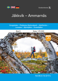 Wandelkaart Jäkkvik - Ammarnäs - outdoor fjall 05 | Norsteds | 1:75.000 | ISBN 9789113105024