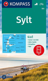 Wandelkaart Sylt | Kompass 701 | 1:40.000 | ISBN 9783990444467