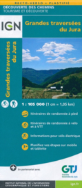 Fietskaart - Wandelkaart Grandes traversees du Jura met GR-5 | IGN 1:105.000 | ISBN 9782758547921