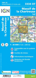 Wandelkaart Massif de la Chartreuse Sud | IGN 3334OT - IGN 3334 OT | ISBN 9782758551584