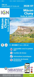 Wandelkaart Mâcon - Cluny - Roche de Solutré | Rhônevallei - Bourgondië | IGN 2928 ET - IGN 2928ET | ISBN 9782758553700