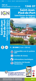 Wandelkaart St.-Jean-Pied-de-Port, St.-Etienne-de-Bai / Roncesvalles | Pyreneeën | IGN 1346OT - IGN 1346 OT | ISBN 9782758551409