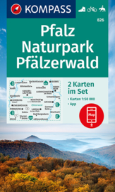 Wandelkaart Naturpark Pfälzerwald | Kompass 826 | 1:50.000 | ISBN 9783991210757
