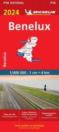 Wegenkaart Benelux 2024 | Michelin | 1:400.000 | ISBN 9782067262577