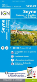 wandelkaart Seyne, Col de Maure, Chabanon, Grand Puy, Tete de l EstroP | Mercantour | IGN 3439ET - IGN 3439 ET | ISBN 9782758545637