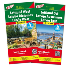 Wegenkaart - Fietskaart Letland Zuid en Noord | 1:150.000 | ISBN 9783707917734