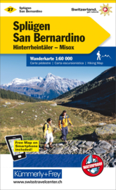 Wandelkaart Splügen San Bernardino 27 | Kümmerley & Frey | 1;60.000 | ISBN 9783259022276