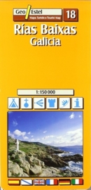 Wegenkaart - Fietskaart Rias Baixas- Galicia | GeoEstel No. T018 | 1:150.000 | ISBN 9788495788610