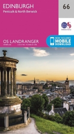 Wandelkaart Edinburgh, Penicuik & North Berwick | Ordnance Survey 66 | ISBN 9780319261644