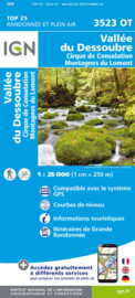 Wandelkaart  Vallée du Dessoubre / Cirque de Consolation / Lomont  | Jura | IGN 3523OT - IGN 3523 OT | ISBN 9782758550273