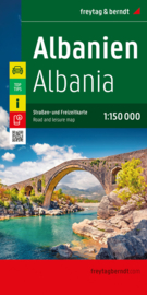Wegenkaart - Fietskaart Albanië | Freytag & Berndt | 1:150.000 | ISBN 9783707924121