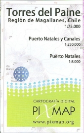 Wandelkaart Torres Del Paine Fiordos Natales | Pixi map | 1 :75.000 | ISBN 9789568887056