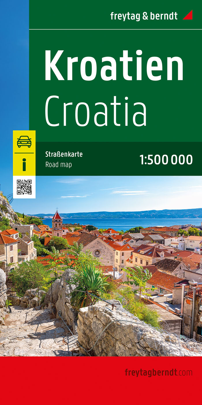 Wegenkaart Kroatië | Freytag & Berndt | 1:500.000 / 1:275.000 | ISBN 9783707924091