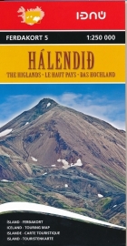 Wegenkaart Central Iceland - Halendid - Centraal IJsland | Ferdakort nr. 5 | 1:250.000 | ISBN 9789979674252