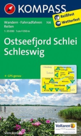 Wandelkaart Ostseefjord Schlei, Schleswig - Schlei | Kompass 708 | 1:50.000 | ISBN 9783850268981