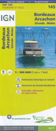 Wegenkaart - fietskaart Bordeaux - Arcachon- Gironde - Médoc | IGN 145 | 1:100.000 | ISBN 9782758540830