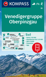 Wandelkaart Venedigergruppe / Oberpinzgau | Kompass 38 | 1:50.000 | ISBN 9783991215998