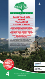 Wandelkaart Bassa Valle Susa–Musinè–Val Sangone–Collina di Rivoli | Fraternali editore 04 | 1:25.000 | ISBN 9788897465331