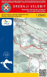 Wandelkaart Velebit Mitte  - Centraal Velebit | CMR 33 | 1:25.000 | ISBN 9789537527747