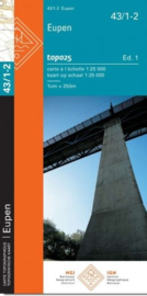 Topografische kaart Belgie NGI 43 / 1-2 Eupen | 1:20.000 - ISBN 9789462354296