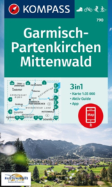 Wandelkaart Garmisch Partenkirchen / Mittenwald | Kompass 790 | 1:35.000 | ISBN 9783991218159