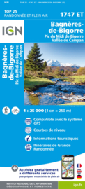 Wandelkaart Bagnères-de-Bigorre, Campan, Capvern, Col d`Aspin, Pic du Midi de Bigorre | Pyreneeën | IGN 1747ET - IGN 1747 ET  | ISBN 9782758552789| ISBN 9782758539483
