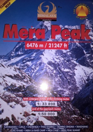 Wandelkaart / Klimkaart Mera Peak 6476 meter | Nepa Maps | 1:33.898 / 1:50.000 | 9799993323012