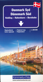 Wegenkaart  Denemarken zuid | Kümmerly & Frey | 1:200.000 | ISBN 9783259014042
