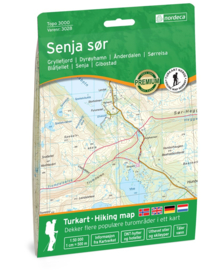 Wandelkaart Senja Zuid 3028 | 1:50.000 | ISBN 7046660030288